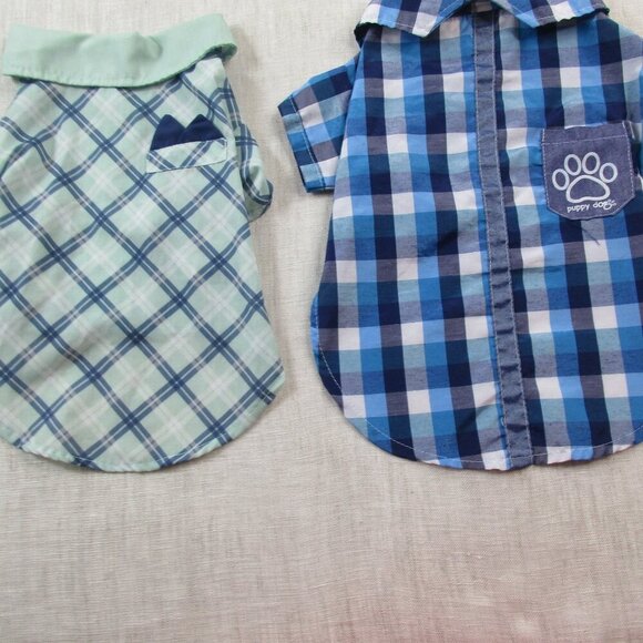 Lot of 2 House Of Barker Shirt Kids 2 Multi Plaid Classic Short Sleeve Button-Up - Picture 5 of 16